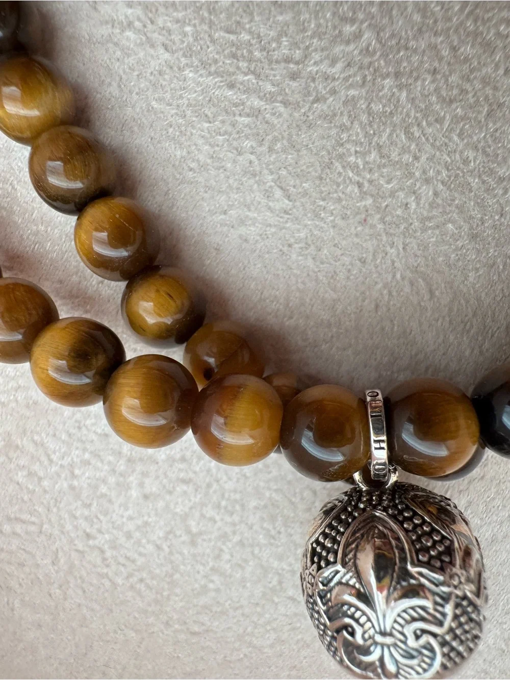 Thomas Sabo KE1639-826-2-L60 Rebel at Heart Tiger’s Eye Maori Skull Necklace